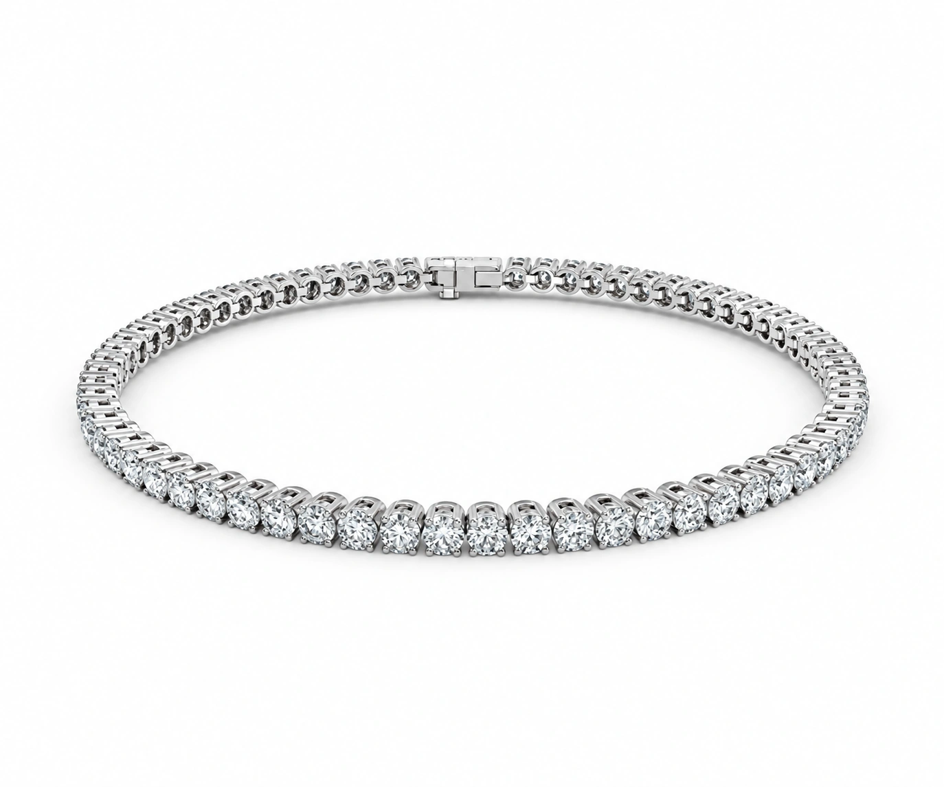 Sinú · Pulsera tennis — Oro blanco 18k