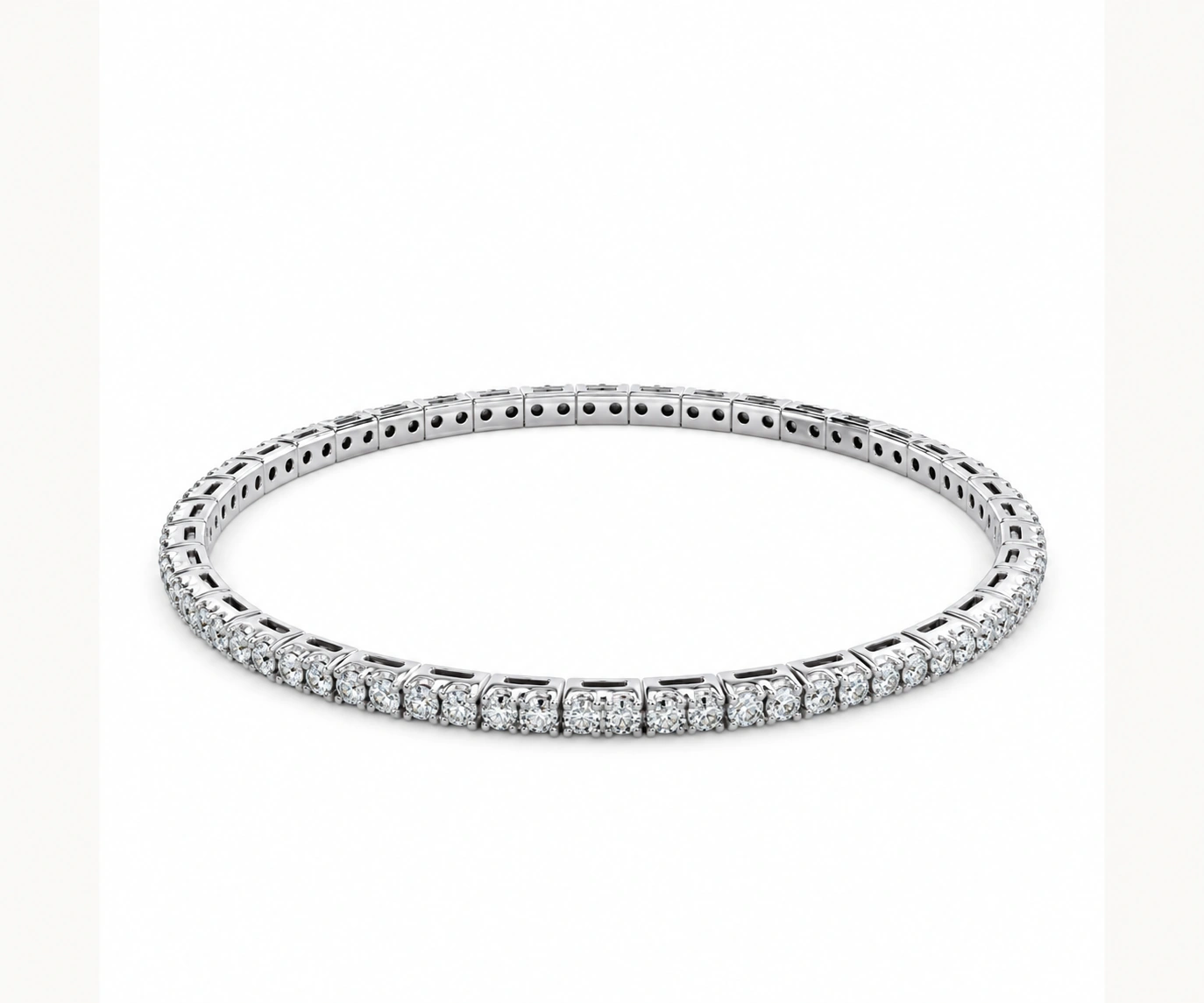 Atrato · Pulsera tennis — Oro blanco 18k