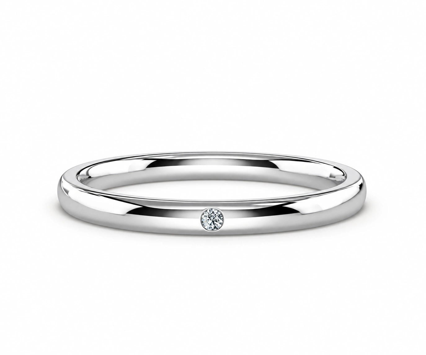 Aguadas · Argolla con diamantes — Oro blanco 18k